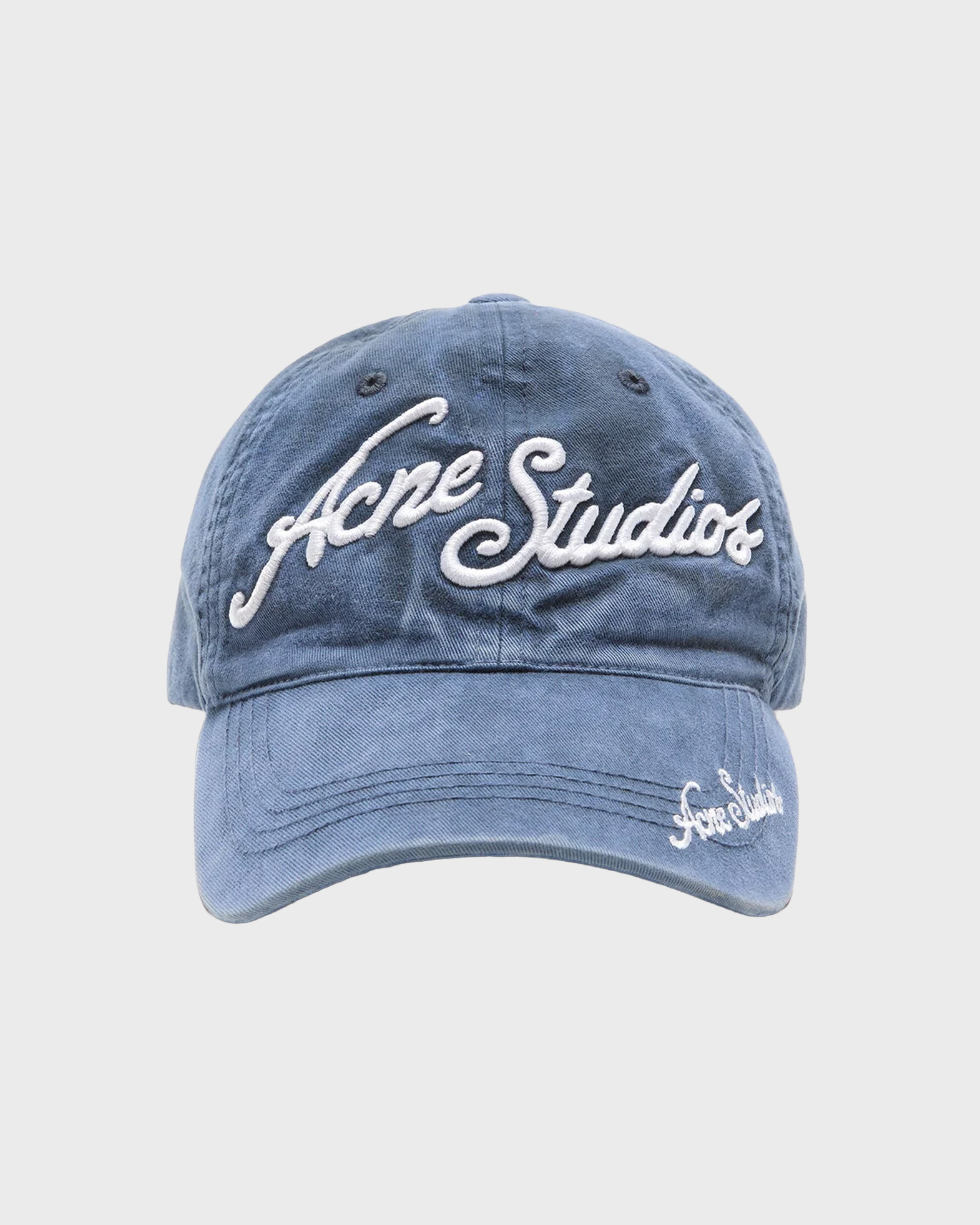Acne Studios Women's Blue Cap Logo Baseball Onesize