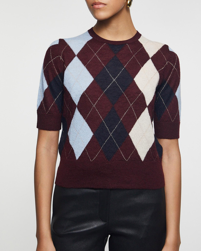 KHAITE Topp Anders Burgundy S