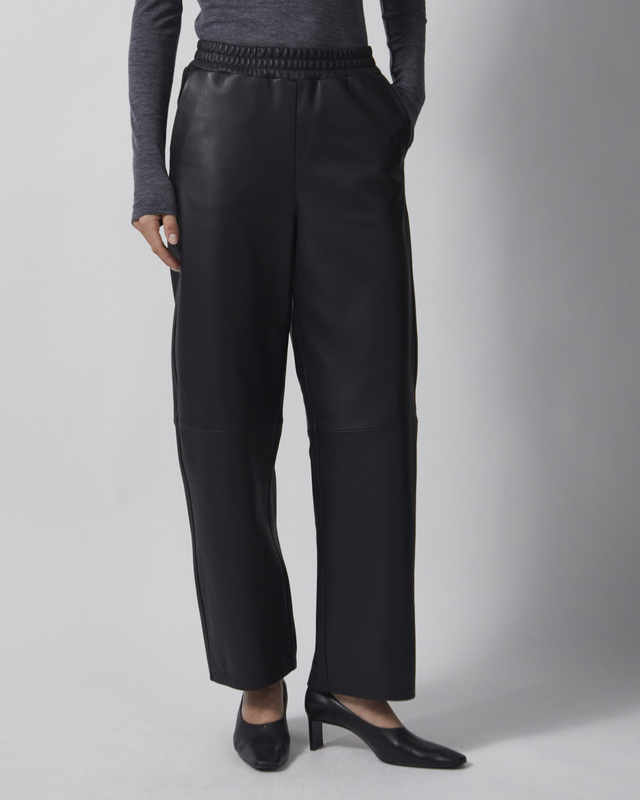 Wakakuu Icons Bukser Cropped Leather Black 42