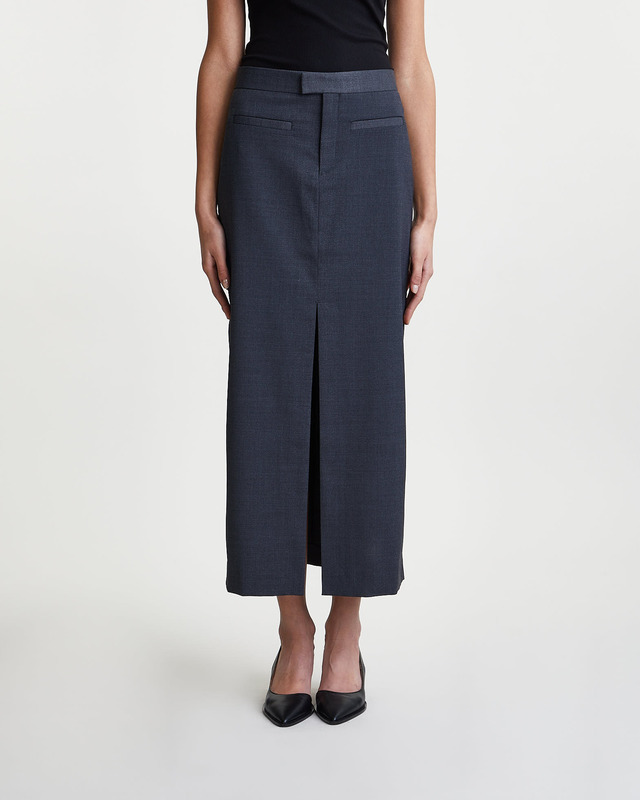 Filippa K Skirt Long Tailored  Mörkgrå 40