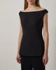 Malina Top Diora Half Off Shoulder Black 38