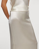 Wakakuu Icons Satin Skirt Modena Long  Creme XL