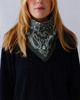 Le Scarf Tørklæde Cashmere Paisley Grøn 65x65 ONESIZE