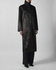 Malina Frakke Phoebe Faux Pony Hair Long Black 36