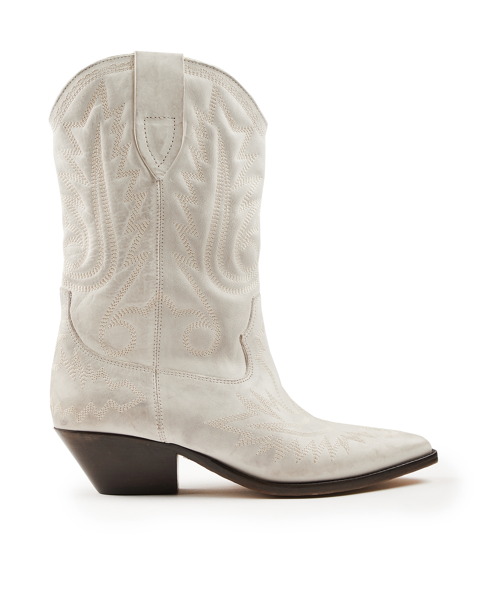 isabel marant white cowboy boots