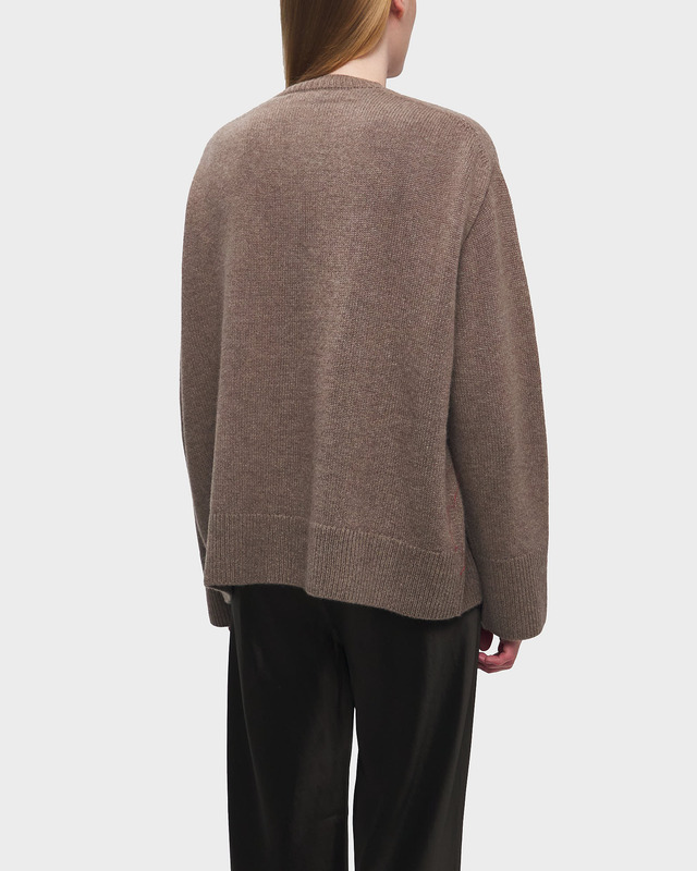 Teurn Studios Sweater Cashmere Crewneck Brun L