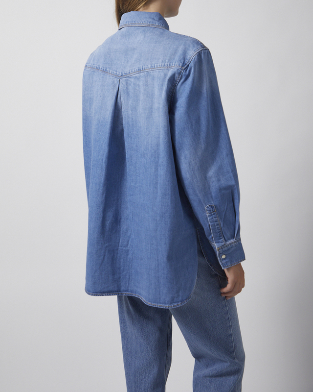NEUW Skjorte Bowery Denim Vision Vintage Blue M
