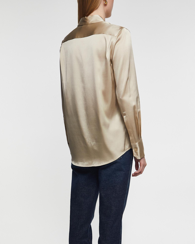 Filippa K Skjorta Silk Pearl 42