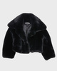 Acne Studios Jacket Faux Fur Collar  Black 34