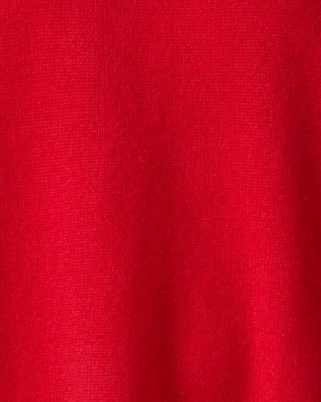 Soft Goat Striktrøje Folded Turtleneck Red M