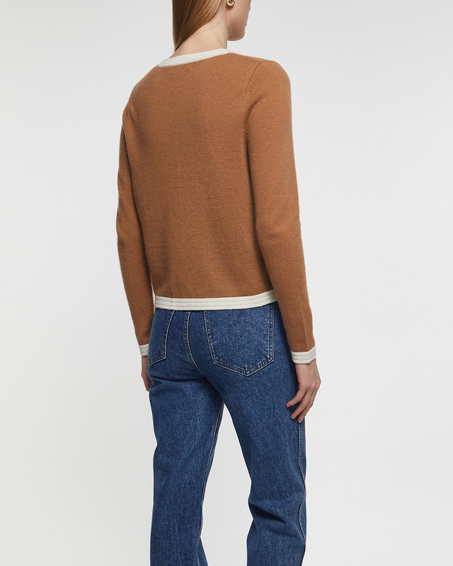 Andiata Kofta Charlott camel/vit M