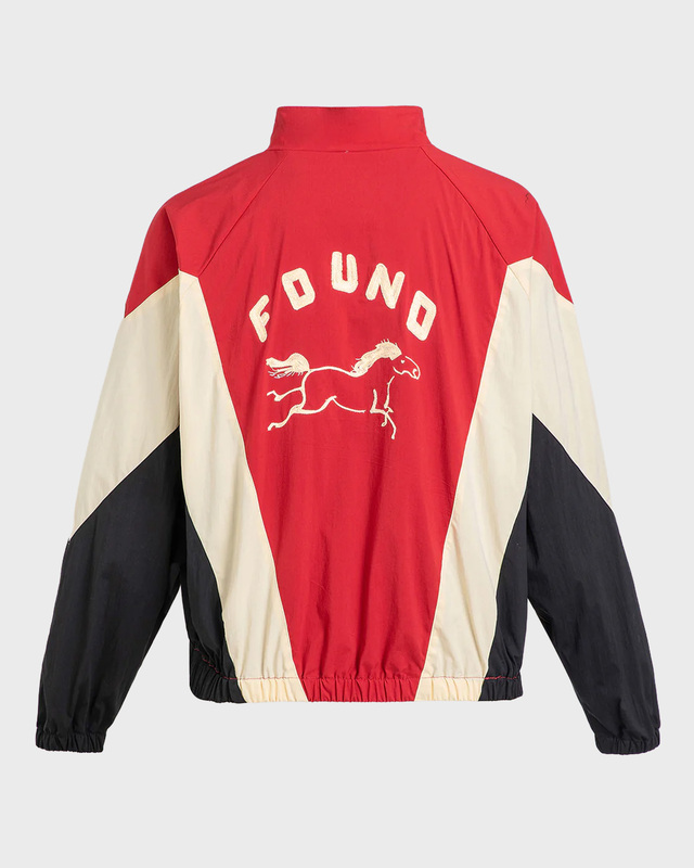 Found Jakke Pine and Rose Track Red/cream S