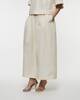 Dagmar Skirt Curved Pleated White 38