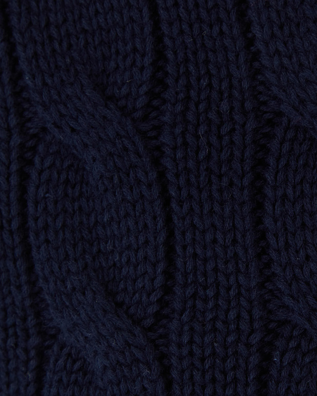 POLO Ralph Lauren Kofta Cable Long Sleeve Navy L