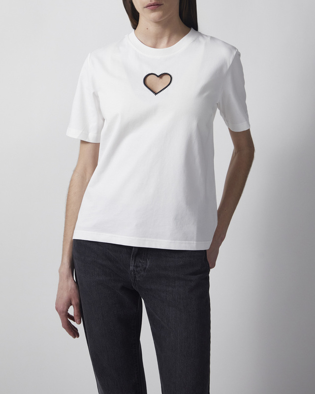 CLOEYS T-shirt heart white Vit L