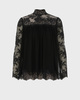 Zimmermann Hypnotic Lace Yoke Top Black 2 (M-L)
