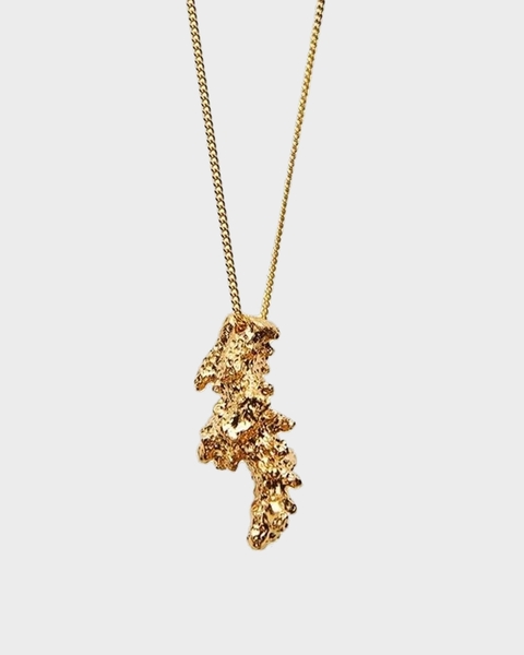 Necklace Coral Guld 1