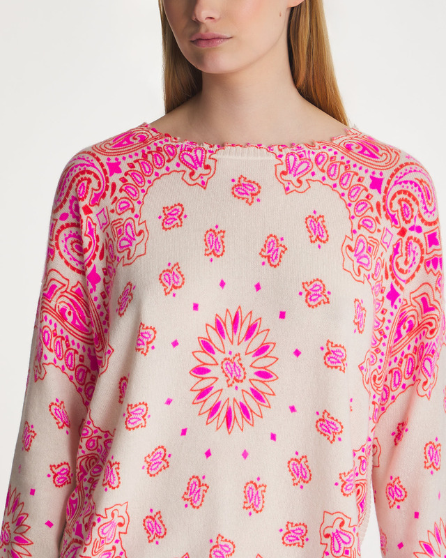 Kujten Tröja Mela Bandana Cashmere Orange S-M