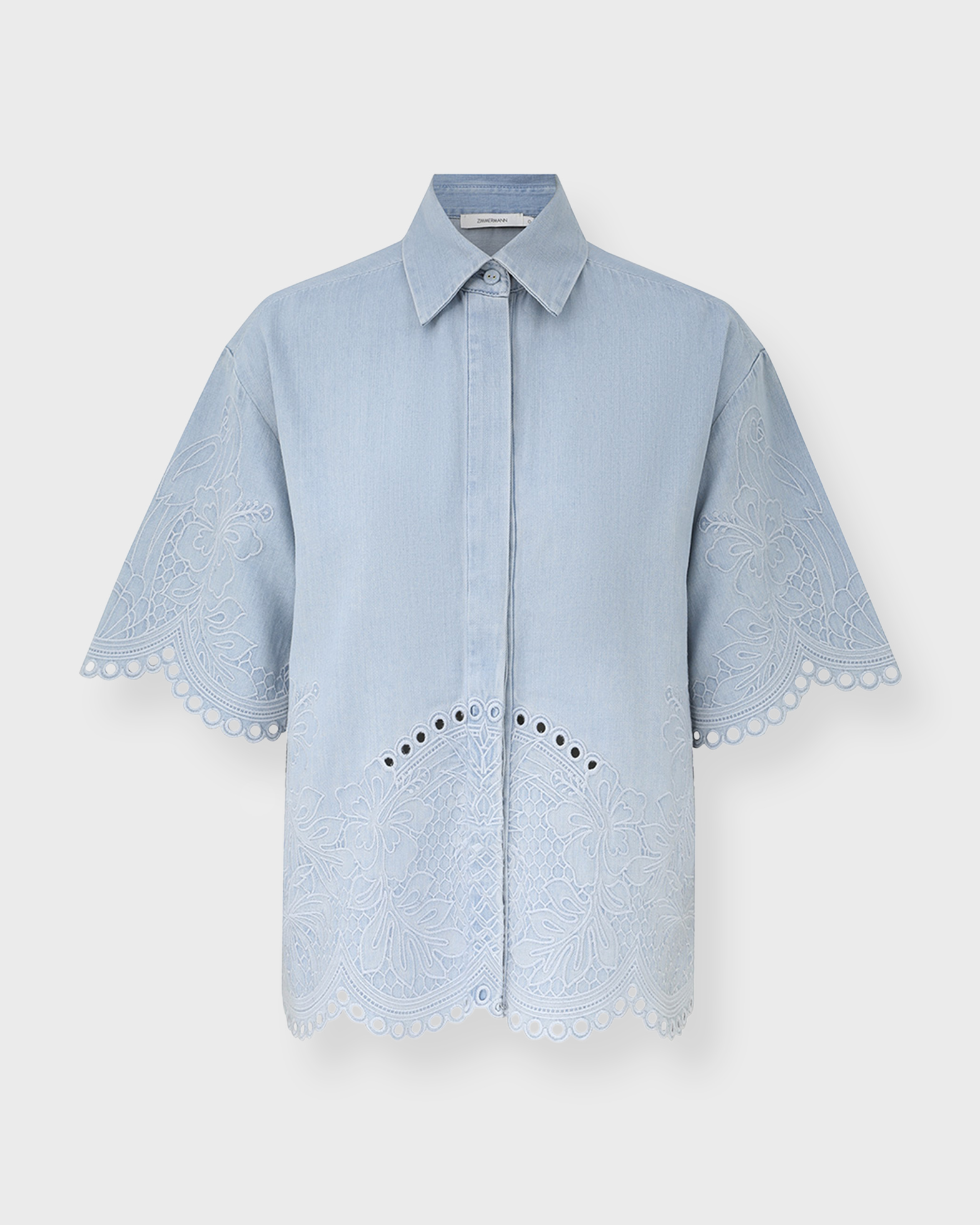 Zimmermann Women's Light Blue Shirt Daylight Denim 2 (M-L)