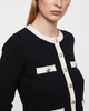 Andiata Cardigan Charlott  Black/White M