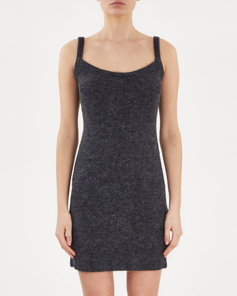 Verbier Slip Dress Grey melange 1