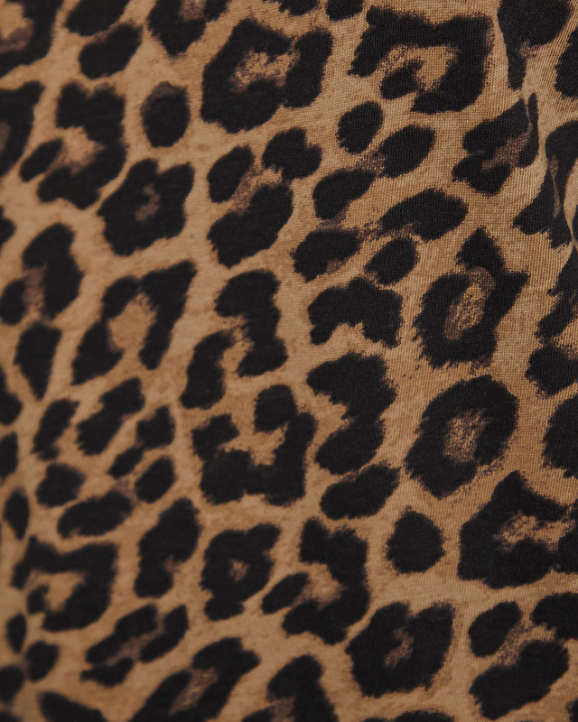 ANINE BING T-Shirt Avi Black and Brown Leopard Leopard M
