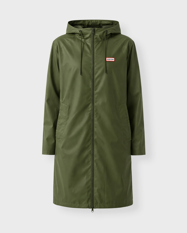 Hunter Coat Andrea PU Rain Mörkgrön XS