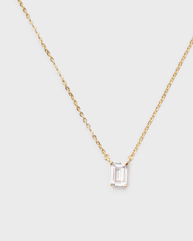 Izabel Display Halsband One Stone  Vit ONESIZE