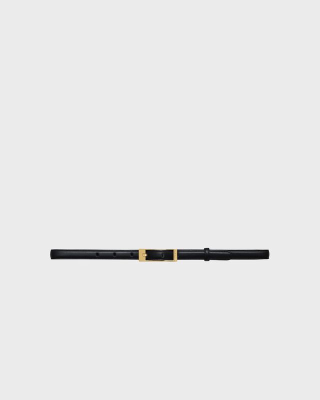 Anine Bing Bælte Elly Smooth Leather Black M-L