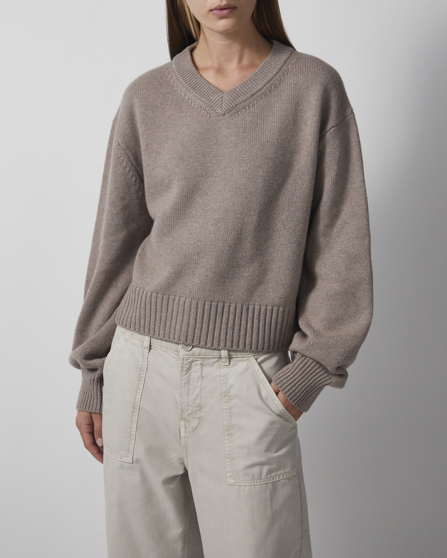 Wakakuu Icons Genser Cashmere V-Neck Sand XL