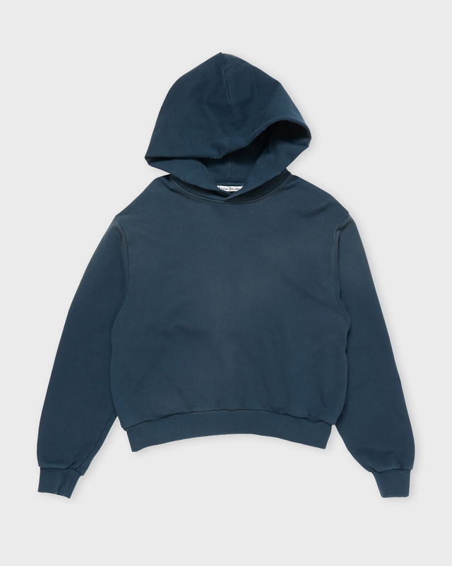 Acne Studios Hoodie Logo Blå XXS