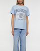 Ganni T-Shirt Basic Cotton Animals Relaxed Ljusblå XS