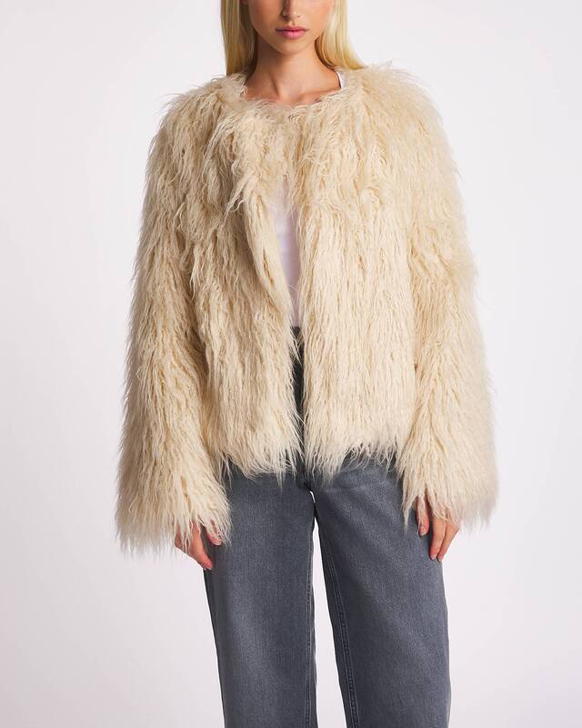 Malina Jacka Manda Faux Fur Vanilj L