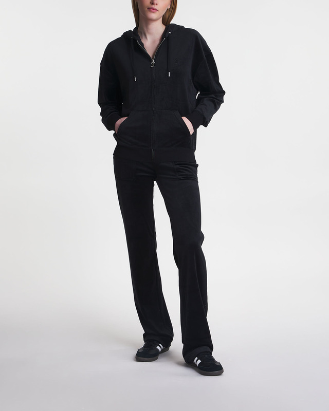 Juicy Couture Hoodie Halan Oversized Zip Through Black XL