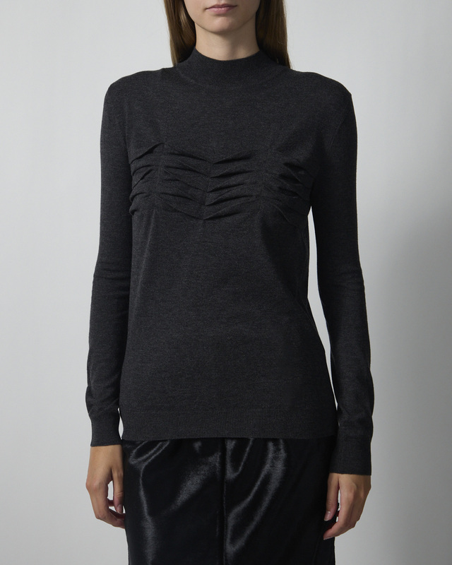 Jil Sander Genser LS MN Jumper Anthracite IT 42 (EUR 38)