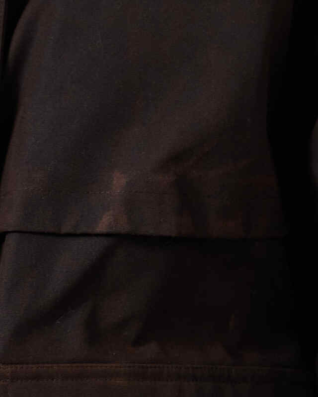 Acne Studios Jacket Waxed Canvas Blouson Dark Brown 40