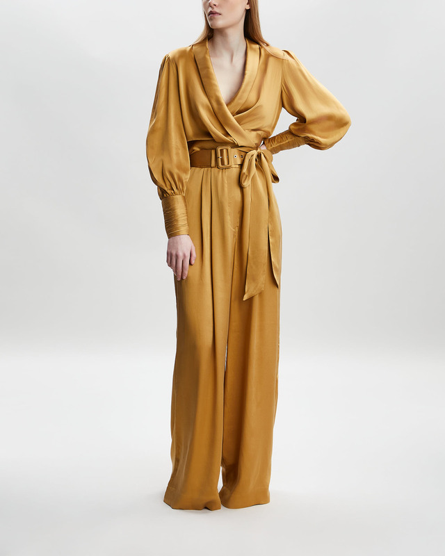 Zimmermann Top Silk Wrap Honung 2 (M-L)