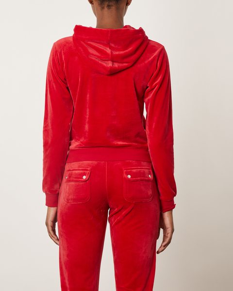 Hoodie Robertson Classic Velour  Red 2