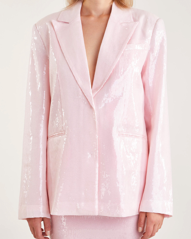 ROTATE Birger Christensen Blazer Sequin Pink 36