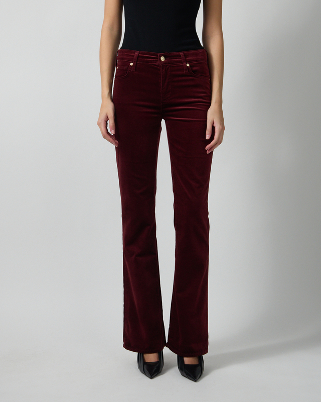 7 For All Mankind Bukser THE LEGGY BOOTCUT Velvet Burgundy 29