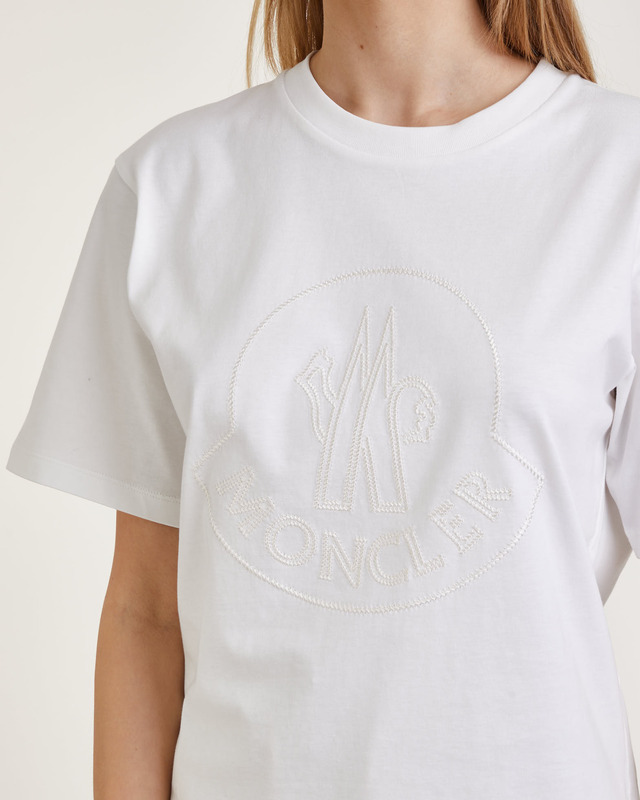 Moncler T-Shirt Maglia Maniche Corte Natural XS