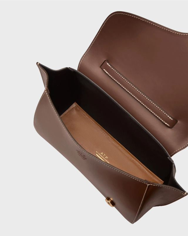 ATP Atelier Bag Arezzo Canella Contrast Stitch Brun ONESIZE