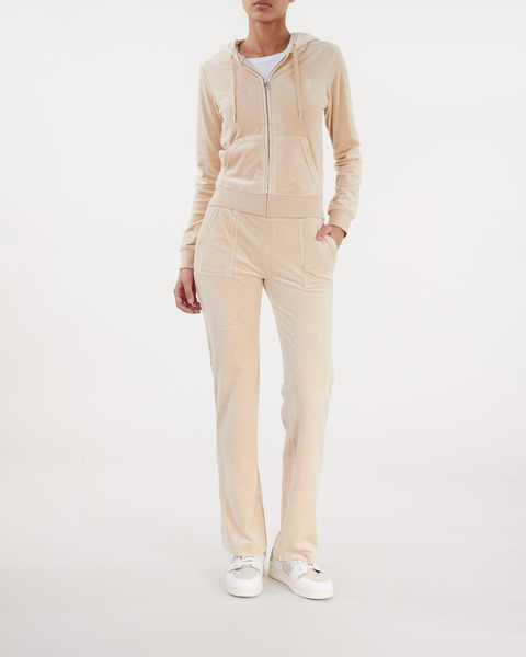 Hoodie Classic Velour Sand 2