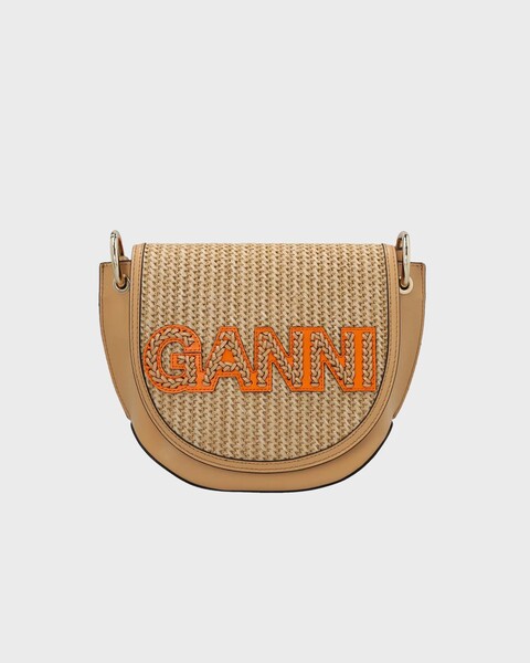 Bag Banner Saddle Raffia Tan ONESIZE 2