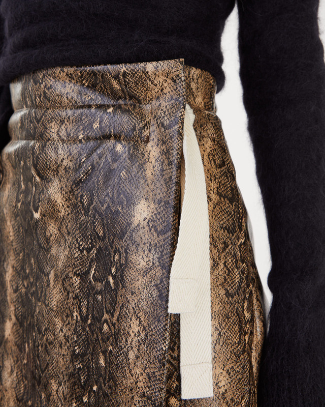 Ganni Skirt Snake Wrap Midi Skirt Snake 44