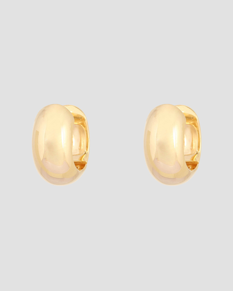 Earrings Wide Huggie Gold ONESIZE 1