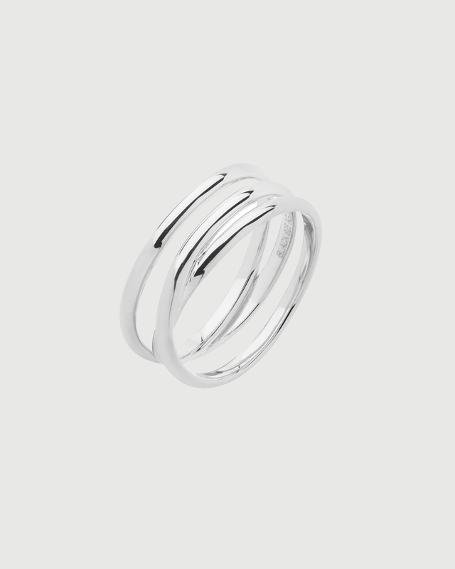 Maria Black Ring Emelie Wrap Silver 54