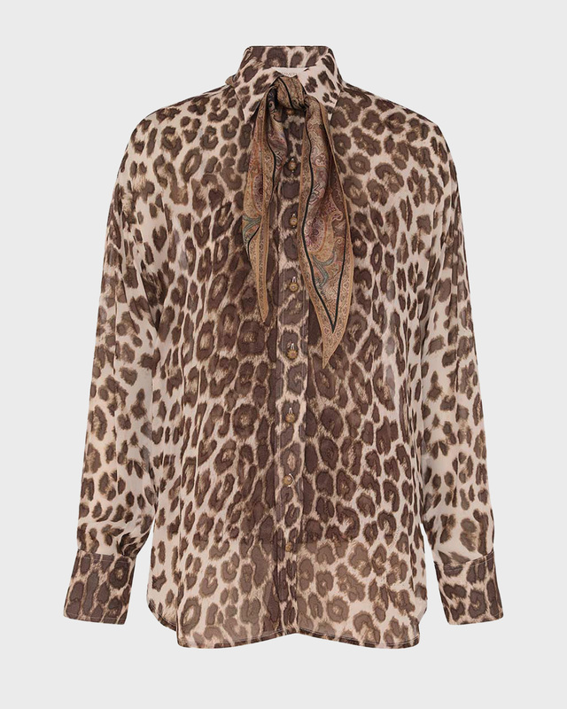 Zimmermann Illustration Leopard Shirt Leopard 1 (S-M)