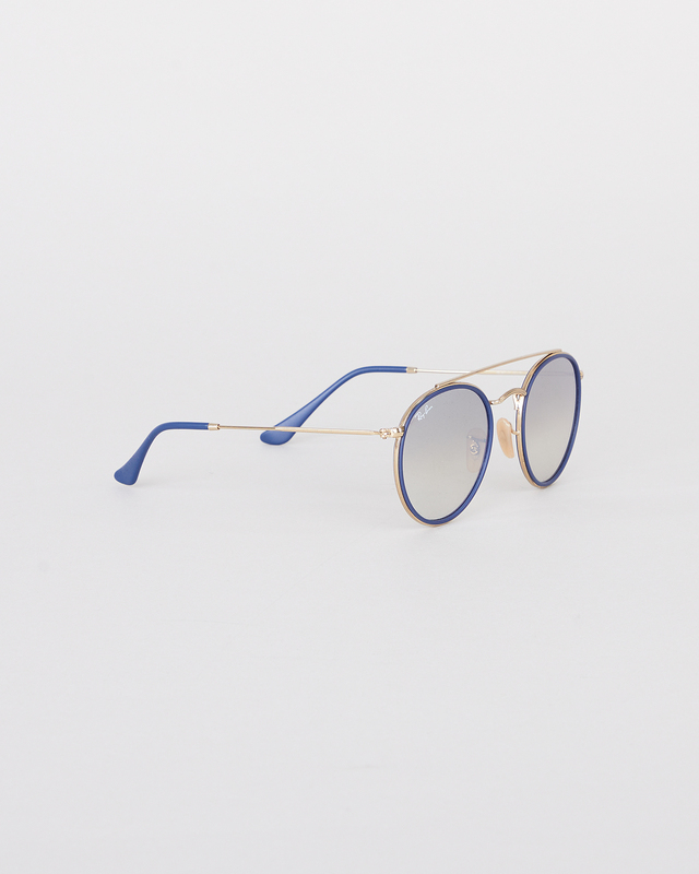 Ray-Ban Sunglasses Round Double Bridge Guld/svart ONESIZE
