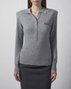 ROTATE  Polo Wool Longleeve Grey L